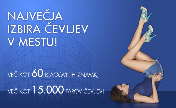 Največja izbira čevljev v mestu!